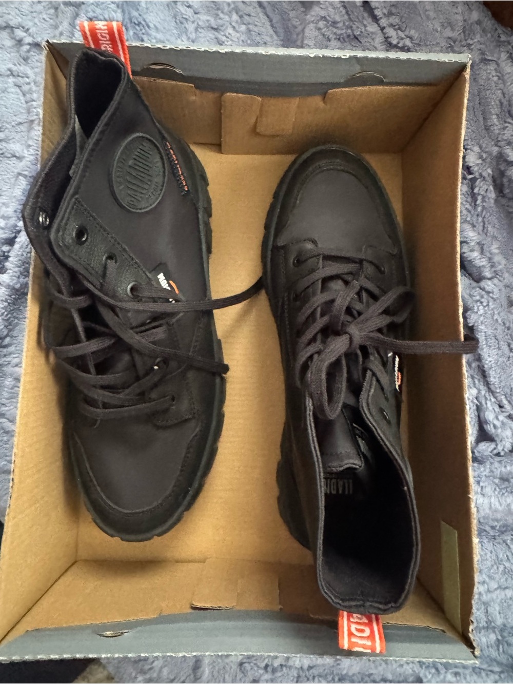 Palladium Black High-Top Lace-Up Boots - Picture 2 of 6